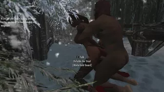 3d Skyrim guard fucks doggystyle and cums inside