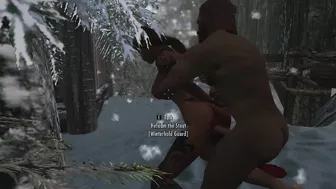 3d Skyrim guard fucks doggystyle and cums inside