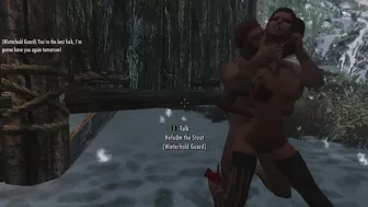 3d Skyrim guard fucks doggystyle and cums inside