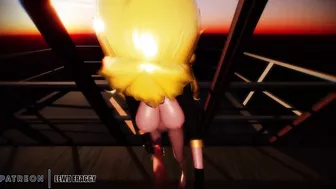 RWBY - Yang Standing HJ [4K HENTAI UNCENSORED MMD]