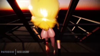 RWBY - Yang Standing HJ [4K HENTAI UNCENSORED MMD]