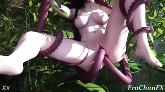 Tifa 3D tentacle hentai