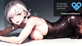 [4K] AI Hentai Arts #9 — Beautiful Fitness Girl, White Hair, Solo