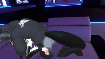 Wolf fucks her tight pussy in a public world/Furry sex/Furry ERP Vrchat