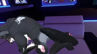 Wolf fucks her tight pussy in a public world/Furry sex/Furry ERP Vrchat