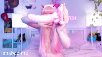 Pink Dildo Review in my Zero Two cosplay | Lana Bee