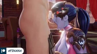 Widowmaker Hard Fuck with Huge Cock Until Cum