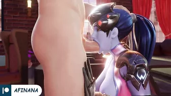 Widowmaker Hard Fuck with Huge Cock Until Cum