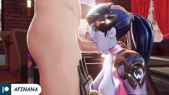 Widowmaker Hard Fuck with Huge Cock Until Cum