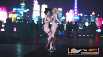 mmd r18 Trouble Maker sexy mom Glynda x Kali cum shower public event 3d hentai