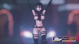 mmd r18 Bunny Style Tara Mikasa Ackerman 3d hentai