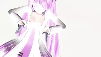 Hatsune Miku Hentai Undress Dance Vocaloid MMD 3D Blonde Hair Color Edit Smixix