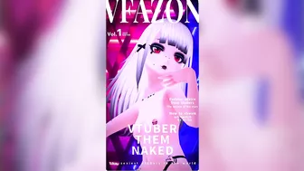 French vtuber poses for a magazine