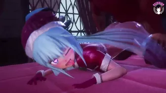 Horny Aqua From Konosuba + Multiple Creampies (3D Hentai)