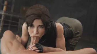 3D Hentai Porn: Lara Croft (Intense deepthroat blowjob, hot oral sex, Lara Croft Tomb Raider Hentai) Madruga3D