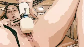 Van life babe with perfect pussy POV magic wand super soaker squirter CARTOON TEASER