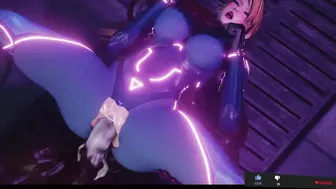 Samus penetrated by beast