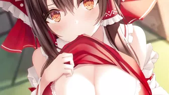 Teaser Reimu Hakurei accepts your donation (Hentai Joi)