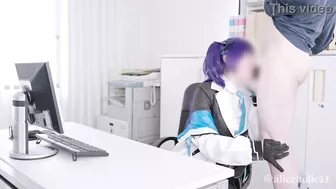 Hayase Yuka | Blue Archive Cosplay OfficeLove Hentai creampie compilation