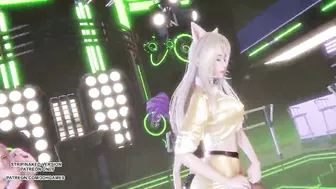 MMD T-ARA - Sugar Free Ahri Seraphine Akali Sexy Hot Kpop Dance League Of Legends 4K Uncensored