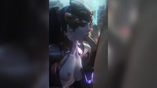 Overwatch Widowmaker blowjob - (Fpsblyck)