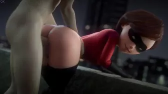 Helen Parr huge ass doggystyle anal sex - Incredibles (FpsBlyck)