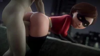 Helen Parr huge ass doggystyle anal sex - Incredibles (FpsBlyck)