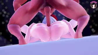 Deep Penetration With Huge Cock + Creampie & Squirt (3D HENTAI)