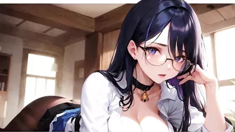 4K AI Hentai Arts #23 — Hot Office Girl, In Glasses, Big Boobs