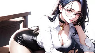 4K AI Hentai Arts #23 — Hot Office Girl, In Glasses, Big Boobs