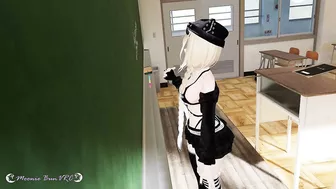 Schoolgirl Masturbates in Detention!!