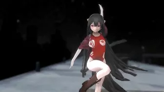 Kamikaze Hentai Dance Kantai Collection Torn Clothes 3D - Black Hair Color Edit Smixix