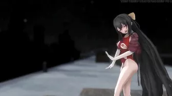 Kamikaze Hentai Dance Kantai Collection Torn Clothes 3D - Black Hair Color Edit Smixix