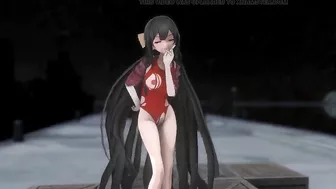 Kamikaze Hentai Dance Kantai Collection Torn Clothes 3D - Black Hair Color Edit Smixix