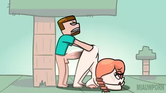 MINECRAFT SEX ALEX AND STEVE! rule34 original animation