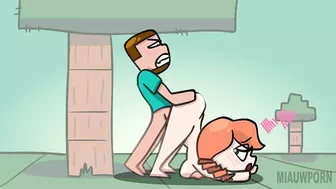 MINECRAFT SEX ALEX AND STEVE! rule34 original animation