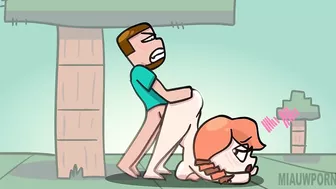 MINECRAFT SEX ALEX AND STEVE! rule34 original animation