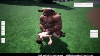 Feign - Furry minotaur sex on weight