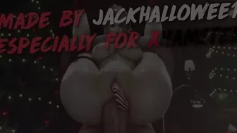 Girl gets fucked in the ass on Christmas Day