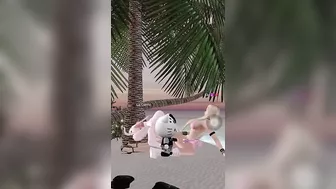 Huge Tits Lesbians Scissoring at the Beach in Public