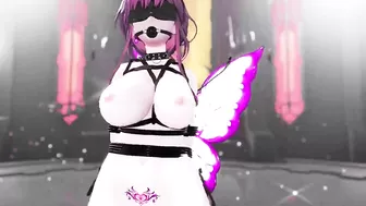 Honkai Star Rail Kafka Hentai Insect Bondage Nude Blind Dance MMD 3D Purple Wings Color Edit Smixix