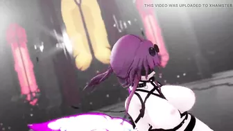 Honkai Star Rail Kafka Hentai Insect Bondage Nude Blind Dance MMD 3D Purple Wings Color Edit Smixix