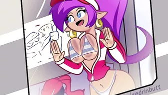 Shantae gets glorped on a train