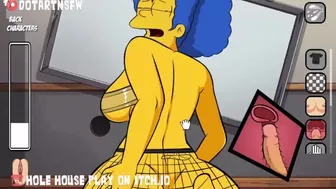 Marge Simpson Big Ass Gets Creampied Reverse Cowgirl In Fishnets - Hole House