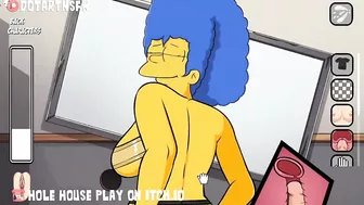 Marge Simpson Big Ass Gets Creampied Reverse Cowgirl In Fishnets - Hole House