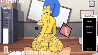 Marge Simpson Big Ass Gets Creampied Reverse Cowgirl In Fishnets - Hole House