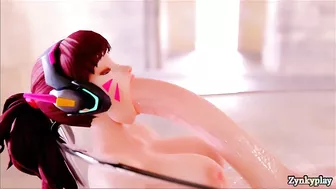 Dva shower big cock deepthroat big cumshot Full HD 60fps