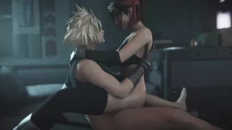 Final Fantasy cloud&Jessie Creampie