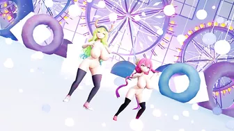 【4K / MMD R18】Ilulu and Lucoa having fun together