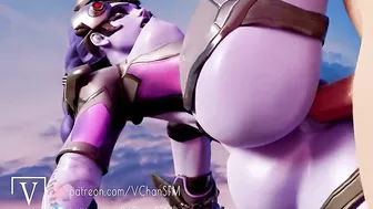 Overwatch 2 Naughty Slut Widowmaker Enjoy a Nice Standing Fuck